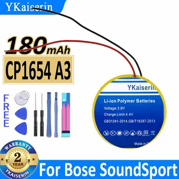 180mAh YKaiserin Yedek Pil Bose SoundSport Kablosuz, soundsport Darbe Bateria