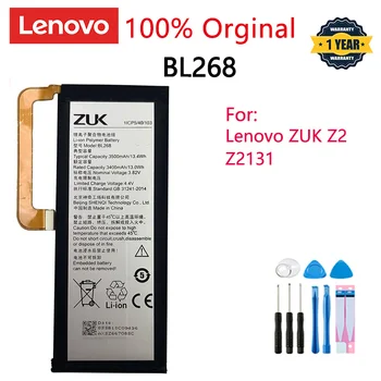 Orijinal pil 3.82 V 3500mAh BL268 Lenovo ZUK Z2 Z2131 Pil + Hediye Araçları + Çıkartmalar