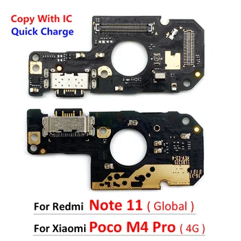 Xiaomi Poco M4 Pro 4G 5G Redmi Not 11 Küresel 2201117TG 4G 5G USB Şarj Portu Jack Dock Bağlantı Şarj Kurulu Flex Kablo