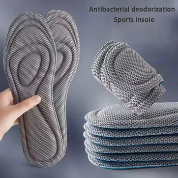 Bellek Köpük ayakkabı tabanlığı Erkekler Kadınlar Nano Antibakteriyel Masaj Spor Astarı Ayak Ortopedik Ayakkabı Tabanı Koşu Aksesuarları