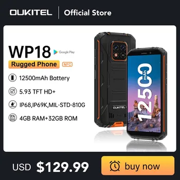 [stokta] Oukıtel WP18 güçlendirilmiş akıllı telefon 4G + 32G 5.93 
