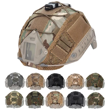 Taktik Kask Kapağı Hızlı MH PJ BJ OPS-Core Kask Airsoft Paintball Ordu Askeri Kask Kapağı Multicam Elastik Kordon ile