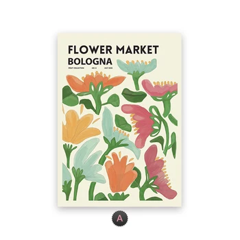 Çiçek Pazarı Poster Baskı Vintage Botanik Bitki Tuval Boyama Matisse Duvar Sanatı Nordic Resim Oturma Odası Ev Dekor İçin