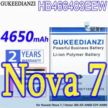 Yüksek Kapasiteli GUKEEDIANZI Pil HB466483EEW 4650mAh için Huawei Nova 7 Nova 7 / Onur 30S JEF-AN00 CDY-AN90