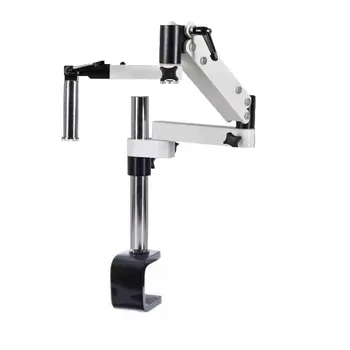 Yüksek Kaliteli Kelepçe Klip Masa Beyaz Eklemli Kol Mikroskop Stereotrinocular Binoküler Microscopio PCB Takı Cerrahi