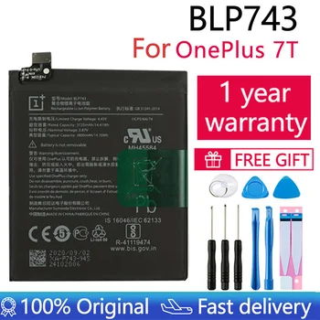 Yeni Orijinal Pil BLP743 3800mAh Oneplus 7T Bir Artı 7T Telefon Pil Yüksek Kapasiteli OnePlus Telefon Piller Ücretsiz Araçlar