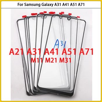 Yeni Samsung Galaxy A11 A21 A21S A31 A41 A51 A71 M11 M21 M31 Dokunmatik Ekran LCD Ön Dış Cam Panel Lens Dokunmatik Kapak