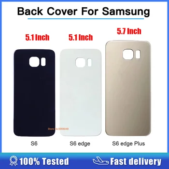 Arka kapak Samsung Galaxy S6 Arka G920 Pil Kapağı Konut S6 Kenar G925 S6Edge Artı G928 Case Arka S6 Kenar Artı + sticker