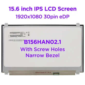 15.6 laptop LCD ekranı B156HAN02. 1 Fit LP156WF9-SPK3 NV156FHM-N47 Lenovo ThinkPad T570 T580 E580 E585 E590 E595 30pin eDP