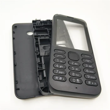 Yeni Plastik Tam Konut Nokia 215 Için Tam Komple Cep telefon kılıfı Kapak Kılıf + İngilizce Tuş Takımı