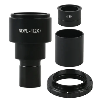 NDPL 2X SLR Biyolojik Mikroskop Mercek Lens Adaptörü 23.2 mm 30mm T2 Dağı Canon Nikon EOS Kamera için