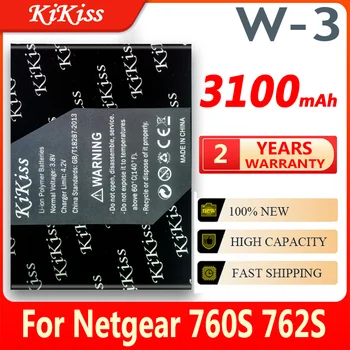 3100mAh W3 Netgear Sierra 760S 762S 763S 785S Pil Kablosuz Yönlendirici Aircard W - 3 3.7 V Li-İon Lityum Şarj Edilebilir Piller