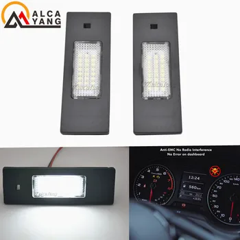 2 adet Araba LED Numarası Plaka İşık LED Lisans Lambası BMW için E87 E81 F20 E63 E64 F12 F13 OEM No. 63267165735 63267193294