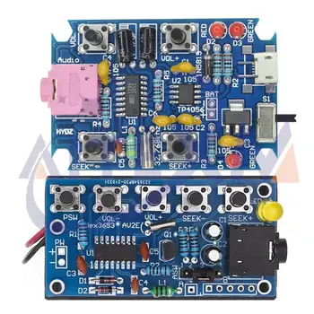 DIY Elektronik Kitleri Kablosuz Stereo FM Radyo Alıcı Modülü PCB 76 MHz-108 MHz DC 1.8 V-3.6 V