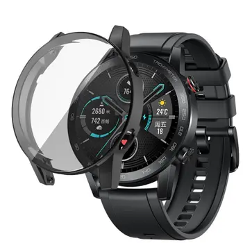 Galvanik TPU İzle Kapak Kabuk Ekran Koruyucu Kılıf Onur Sihirli 2 46mm Smartwatch W3JD