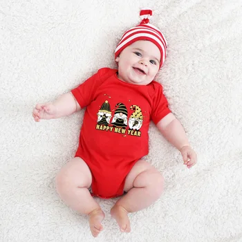 2023 Noel Yenidoğan Bodysuit Aile Yılbaşı kıyafetleri Eşleşen Baba Anne Çocuklar Tees Bebek Tulum Noel Erkek Bebek Giysileri