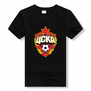 Merkezi cska Moskova Rusya LOGOSU erkekler tshirt HC CSKA Moskova Rus Hokeyi KHL Kulübü Unisex T Shirt Tees Tops