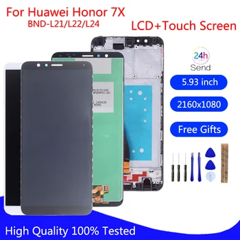 Huawei Onur için 7X BND-L21 BND-L22 BND-L24 lcd ekran dokunmatik ekranlı sayısallaştırıcı grup Huawei Mate SE Için Ekran