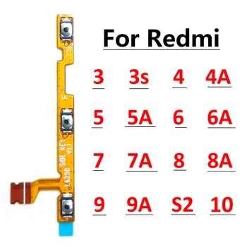 Yeni Xiaomi Redmi İçin S2 9 10 9A 8 8A 7 7A 6 6A 5 5A 4A 4X 3 3S 4 6 Pro 5 Artı Güç Ses Düğmesi Anahtarı Flex Kablo Tamir Parçaları