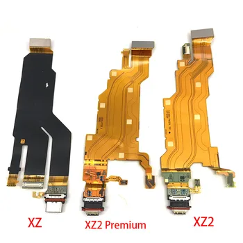 10 Adet / grup, şarj Kurulu Flex Sony Xperia X İçin XZ XZ1 XZ2 Kompakt Premium XZ3 USB Bağlantı Noktası Konektörü Dock Şarj Şerit Kablo