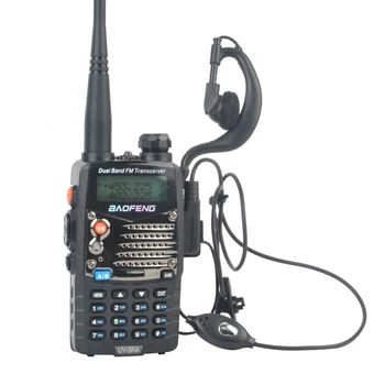 BAOFENG walkie talkie UV - 5RA VHF/UHF Dual band 5 W 128CH Taşınabilir FM iki yönlü radyo ile kulaklık