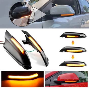 LED dikiz aynası Göstergesi Flaşör İşık Dinamik Dönüş Sinyali VW Polo İçin MK4 2005-2009 Skoda Octavia İçin MK2 1Z 2004-2010