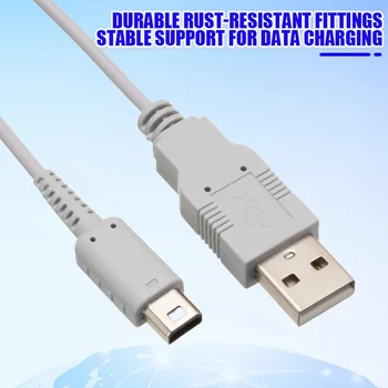 Nintendo Wii U Gamepad için USB şarj aleti Kablosu Güç kaynağı şarj kablosu Veri Kablosu Nintendo wii U Pad Denetleyici Joypad