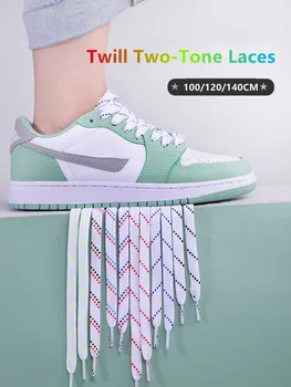 2022 Yeni Dimi İki Tonlu Danteller AF1 / AJ Sneakers için Ayakabı basketbol ayakkabıları Spor Düz Ayakkabı Bağı 100/120/140CM Dizeleri 1 Çift