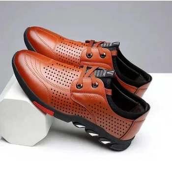Marka Yeni erkek mokasen ayakkabıları Erkek Deri rahat ayakkabılar Moda Yetişkin Moccasins Erkek sürüş ayakkabısı Erkek Ayakkabı Unisex Brogues 2021