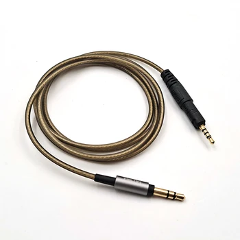 Audio Technica için ATH-M40X M50X M60X M70X Kulaklık Değiştirilebilir 3.5 mm için 2.5 mm Gümüş Kaplama Kablo