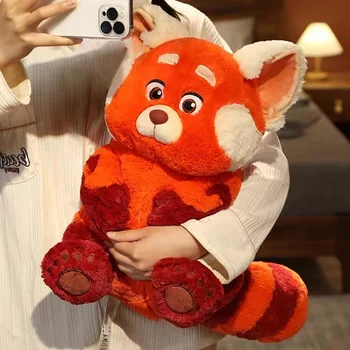Kawaii Karikatür Yeni Dönüm Kırmızı Versiyonu Gençlik Deformasyon peluş oyuncak 20 30 45 CM Rakun Bebek Kırmızı Panda Çocuk Hediye Sevimli Odası