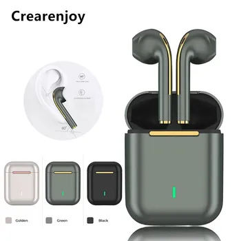 TWS J18 Handfree Bluetooth Kulaklıklar Kablosuz Spor Kulaklık Stereo Kulaklık oyun kulaklıkları İphone Xiaomi Samsung Huawei İçin