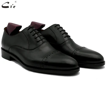siyah cie erkek ayakkabıları deri 10 resmi ofis deri el yapımı taban No. düğün erkek ofis ayakkabı hakiki Dana derisi erkek 