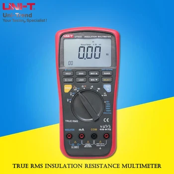UNI-T UT533 true RMS izolasyon direnci multimetre; 1000V megohmmetre / direnç / kapasitans / frekans / sıcaklık testi