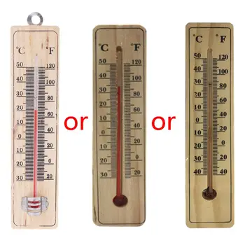 Oda sıcaklığını Ölçmek için Geleneksel Ahşap Oda Termometresi-İç veya dış Mekanlarda kullanılabilir ve Ev, Ofis için idealdir