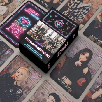 54 adet / takım KPOP İKİ KEZ Lomo kartı albüm afiş Kartı zarif ambalaj Baskı yüksek kaliteli Fotocard Fotoğraf K-pop İKİ KEZ hayranları hediye
