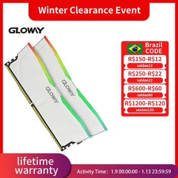 Gloway Memoria RAM DDR4 3200 mhz RGB (8GBX2) 3600 mhz (16GBX2) 32 GB Masaüstü İçin Garanti Ömür Boyu