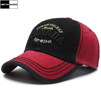 [NORTHWOOD] Marka Pamuk Kanada beyzbol şapkası Erkekler Kadınlar İçin kanada şapkaları Kemik Snapback kamyon şoförü şapkası Erkek beyzbol şapkası s Baba Şapka