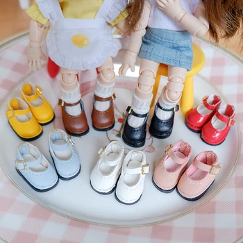 Yeni OB11 Ayakkabı Deri ayakkabı rahat ayakkabılar 1 / 12BJD Bebek Ayakkabıları omlly, CSC, OB11 Bebek aksesuarları