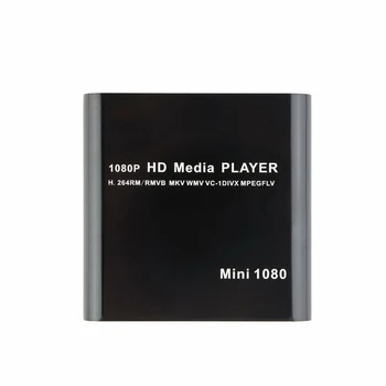 Yeni Varış Mini HDMI uyumlu Medya Oynatıcı 1080P HD sabit disk Video Oynatıcı Uzaktan Kumanda İle Ev Ofis İçin