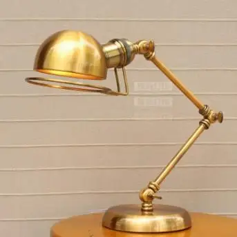 Amerikan moda Dekoratif LED retro bronz rocker masa lambası otel yatak odası lambası başucu lambası çalışma lambası FG357