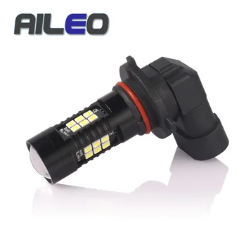 AILEO 2 Adet HB3 LED Ampuller HB4 9006 H8 LED H11 9005 Sis Lambası Ampul 1200LM Oto Araba Sürüş DRL Lambası 6000K Beyaz 3000K Sarı kırmızı