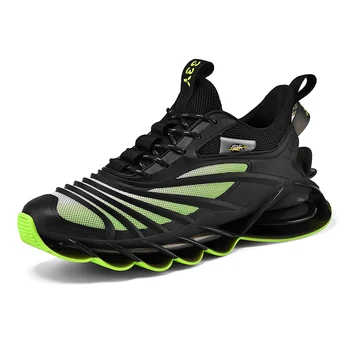 Yeni Serin koşu ayakkabıları Erkekler için kaymaz Örgü Koşu Sneakers Erkek Eğitim Maraton Nefes Açık Yürüyüş spor ayakkabılar