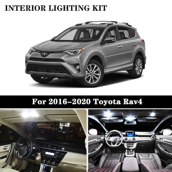 11 Adet Beyaz Canbus led Araba iç aydınlatma Paketi Takımı için 2006 - 2016 2017 2018 2019 2020 Toyota Rav4 RAV - 4 led iç aydınlatma