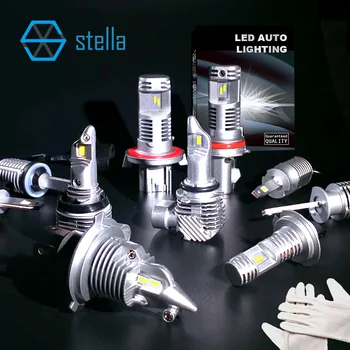 STELLA led sis lambası H11 H7 9005 H4 tak ve çalıştır aynı boyutta orijinal sis farları araba/motosiklet 12V 880/H1/5202 / H13 LED lamba