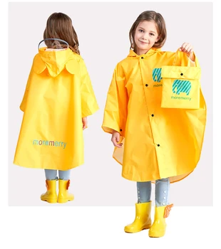 Çocuk yağmurluğu yağmurluk Geçirimsiz Gabardina Mujer Çapa De Chuva Yağmur Ceket Regenjas Panço Regenponcho Çapa De Chuva Infantil