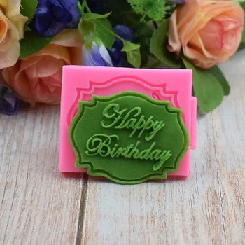 Mutlu Yıllar Mektup formu silikon kalıp çikolata fondan kek dekorasyon Araçları kek kalıpları