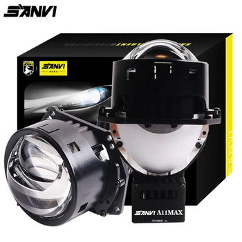 SANVI A11Max 70W Hiperboloid Bi LED Lensler Farlar Araba Far Projektör Kiti Hella G5 3R Biled Projektör 3 inç RHD LHD