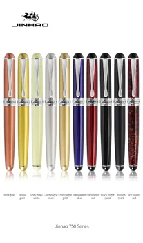 Yeni çok renkli Jinhao X750 serisi sanat kalem dolma kalem özelleştirilebilir LOGO iş imza kalem