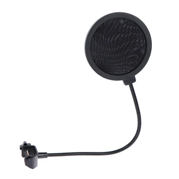 Yayın Kayıt Aksesuarları için çift Katmanlı stüdyo mikrofonu Ses filtresi